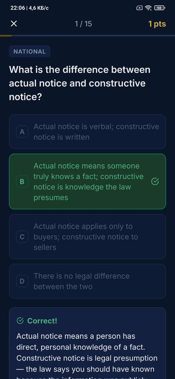 Correct Answer